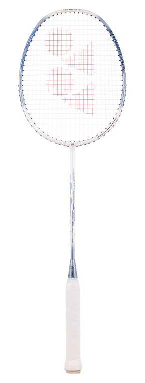Yonex Badmintonschläger Nanoflare 001 Clear (grifflastig, flexibel) weiss - besaitet -